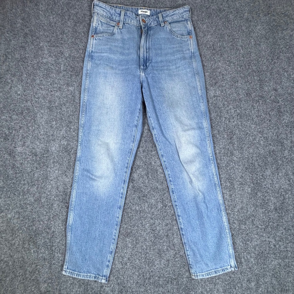 Wrangler Womens Walker 677 High Rise Slim Jeans Light Wash Blue Denim Size 28x28